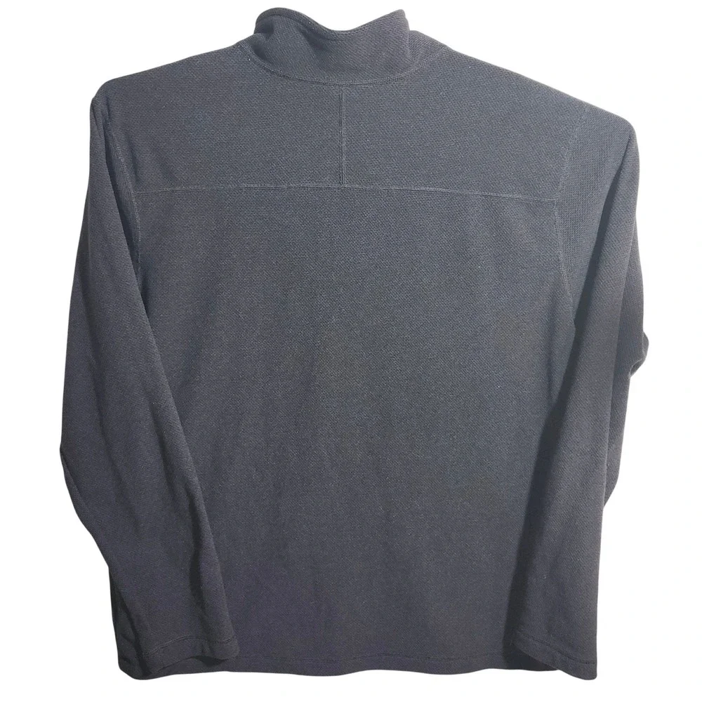 The North‎ Face Mens XXL Black Textured Fleece 1/4 Zip Pullover NF0A3YR1JK3